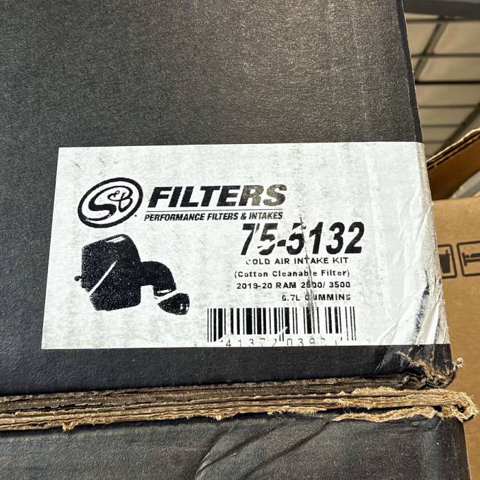 S&B Filters - Scratch & Dent - S&B Cold Air Intake - Cotton Cleanable Filter 75-5132 - 2019-24 Ram 2500/3500 6.7L Cummins