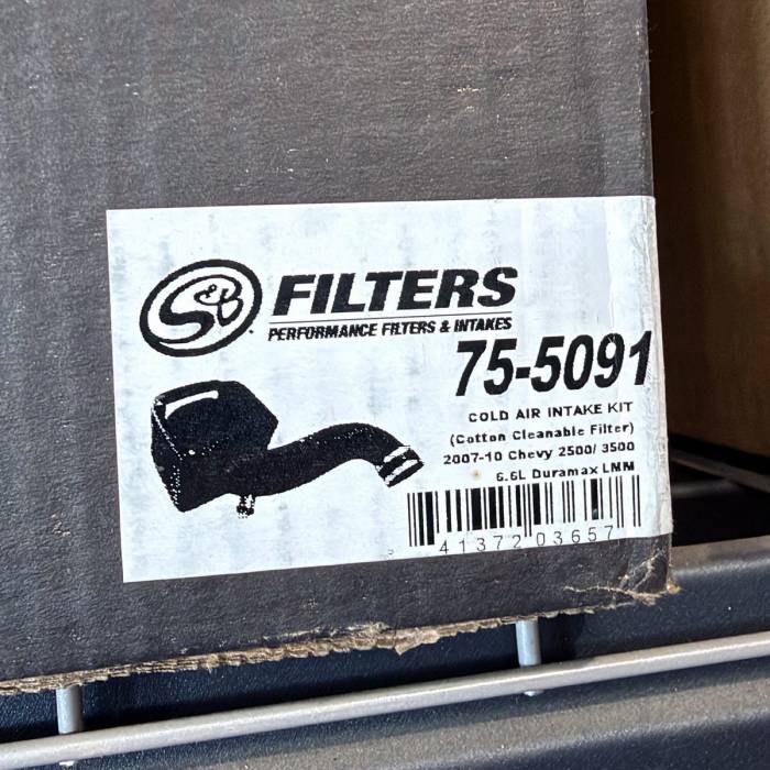 S&B Filters - Scratch & Dent - S&B Cold Air Intake - Cotton Cleanable Filter 75-5091 - 2007-10 GM 6.6L LMM Duramax