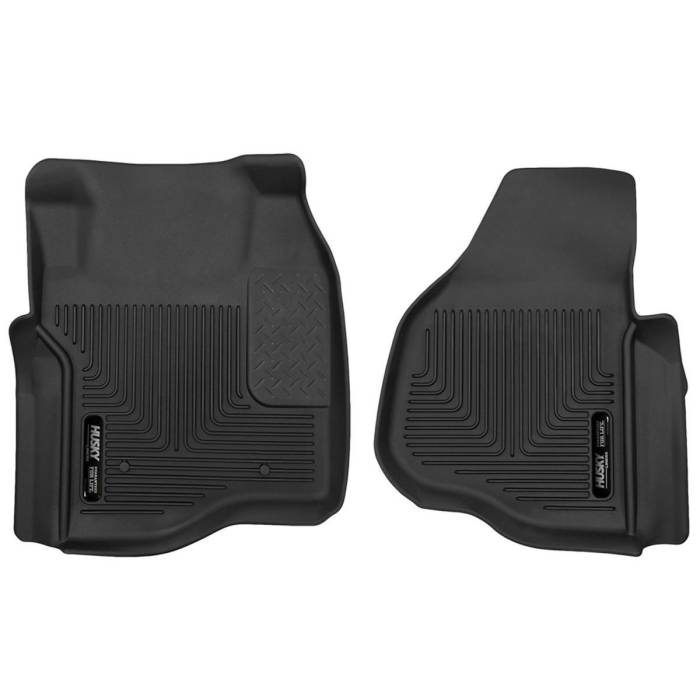 Husky Liners - Husky Liners X-act Contour Front Floor Liners Black for 2011-2016 Ford F-250/F-350/F-450 SuperCab & Crew Cab 53301