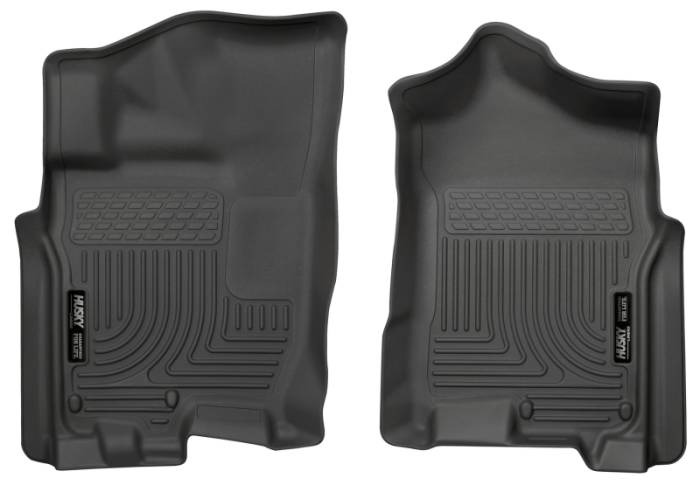 Husky Liners - Husky Liners 2016 Nissan Titan XD Crew Cab WeatherBeater Front Row Black Floor Liners 13601