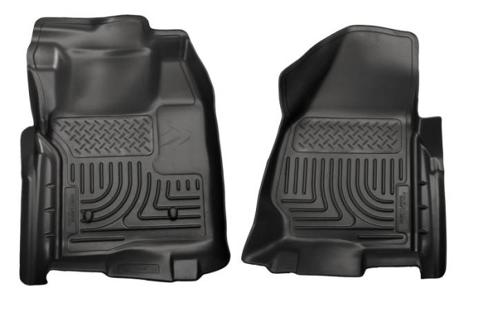 Husky Liners - Husky Liners 11-12 Ford SuperDuty Regular Cab WeatherBeater Black Floor Liners 18711