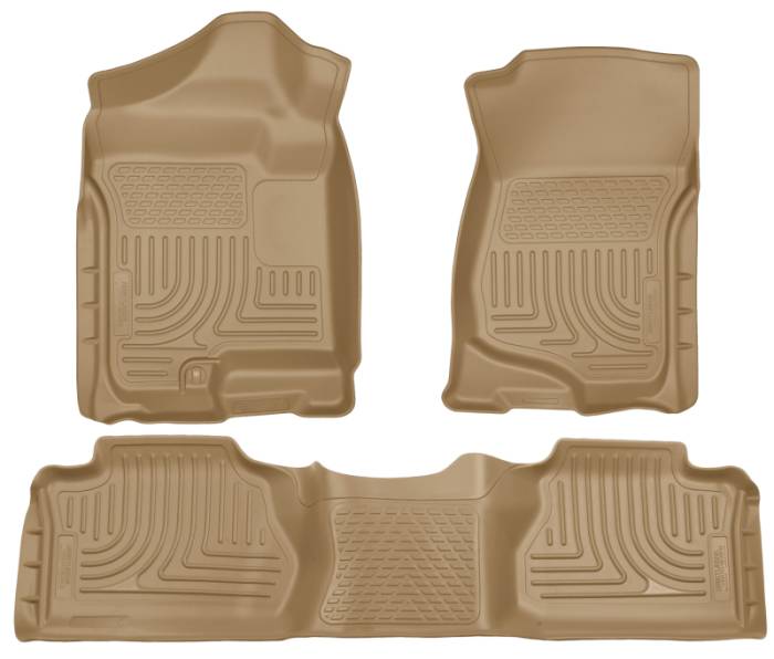 Husky Liners - Husky Liners 07-12 Chevy Silverado/GMC Sierra Extended Cab WeatherBeater Combo Tan Floor Liners 98213