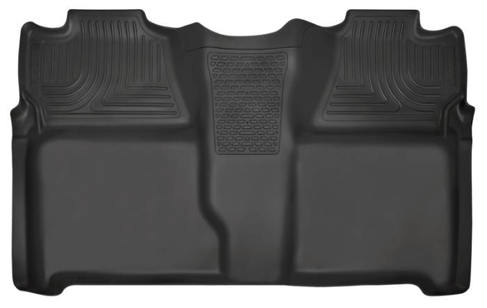 Husky Liners - Husky Liners 07-13 Chevy Silverado 1500/2500HD Crew Cab PU Weatherbeater Black 2nd Seat Floor Liner 19201