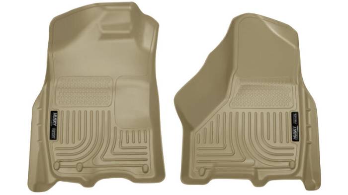 Husky Liners - Husky Liners 09-10 Dodge Ram 1500/2500/3500 WeatherBeater Front Row Tan Floor Liners 18003