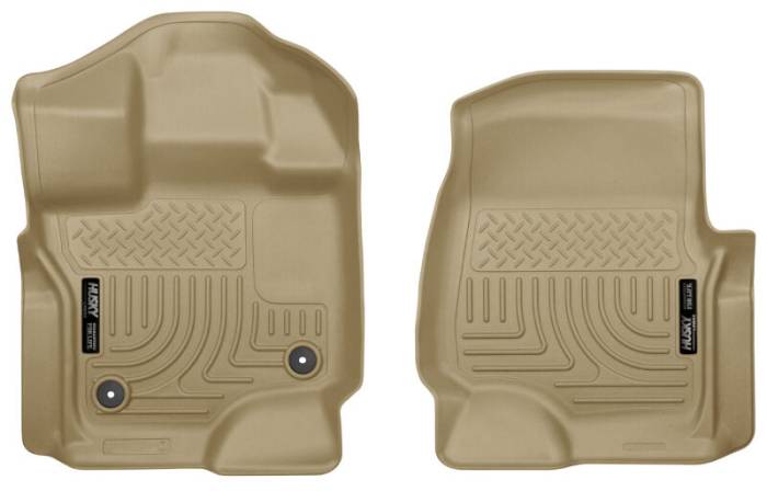 Husky Liners - Husky Liners 15-23 Ford F-150 Super/Super Crew Cab WeatherBeater Tan Front Floor Liners 18363