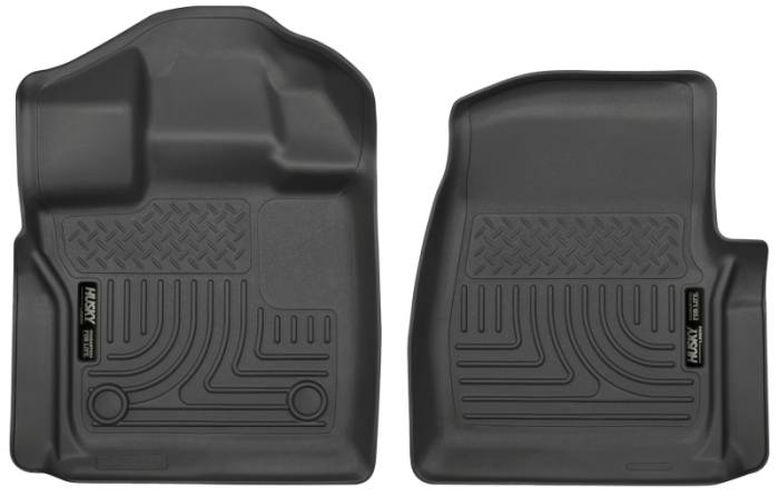 Husky Liners - Husky Liners 15-23 Ford F-150 Standard Cab Pickup WeatherBeater Front Black Floor Liners 18351