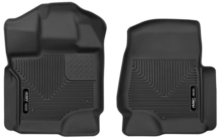 Husky Liners - Husky Liners 15-17 Ford F-250 Super Duty Crew Cab X-Act Contour Black Front Floor Liners 53361