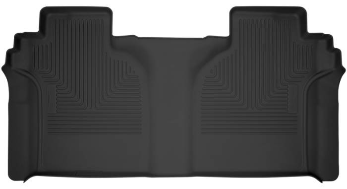 Husky Liners - Husky Liners 19-23 Chevy Silverado 1500 CC X-Act Contour Black 2nd Seat Floor Liners (Full Coverage) 54201