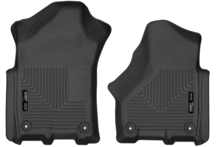 Husky Liners - Husky Liners 2019 Ram 2500/3500 Crew Cab/Mega Cab WeatherBeater Black Front Floor Liners 13051