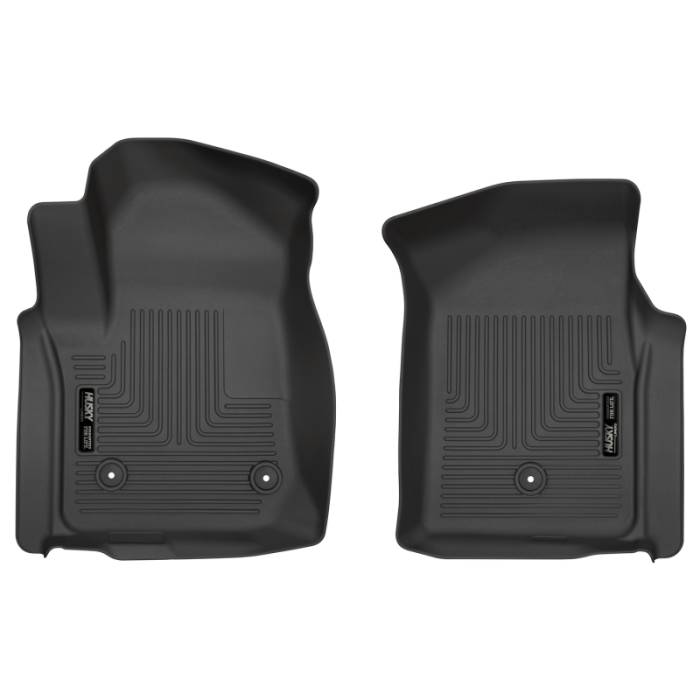 Husky Liners - Husky Liners 19-20 Chevy Silverado WeatherBeater Black Floor Liners - Front 13201