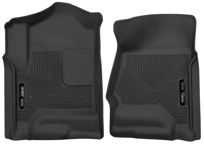 Husky Liners - Husky Liners 14 Chevrolet Silverado 1500 / GMC Sierra 1500 X-Act Contour Black Front Floor Liners 53111