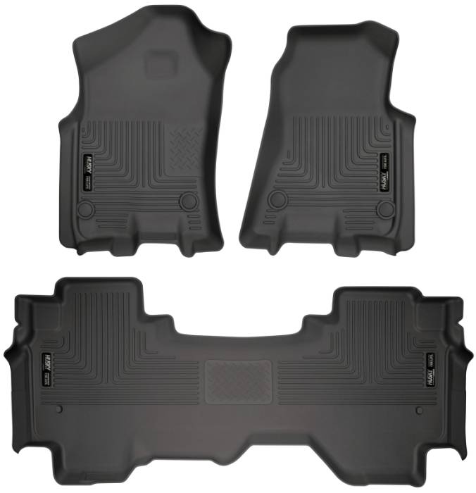 Husky Liners - Husky Liners 19 Dodge Ram 1500 Quad Cab Weatherbeater Black Front & 2nd Seat Floor Liners 94011