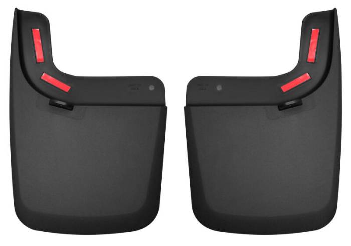 Husky Liners - Husky Liners 17 Ford F-250 Super Duty / F-350 Super Duty Rear Mud Guards (w/ Flares) Black 59471