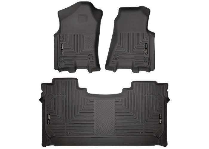 Husky Liners - Husky Liners 19 Dodge Ram 1500 Crew Cab Weatherbeater Black Front & 2nd Seat Floor Liners 94001