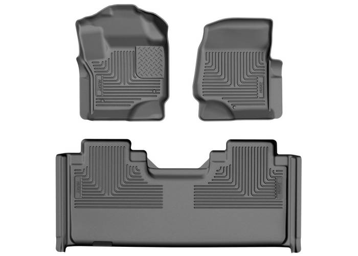 Husky Liners - Husky Liners 17-26 Ford F250/F350/F450 SD (Carpet Only) X-Act Front & 2nd Seat Floor Liner - Black 53368