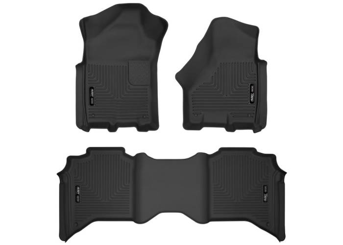 Husky Liners - Husky Liners 19-20 Dodge Ram 2500/3500 Crew Cab X-Act Contour Front and Second Row Seat Floor Liners 53638