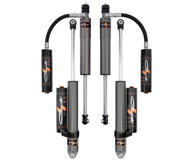 Carli Suspension - 2013-2025 Ram 3500 4x4 Diesel Carli-SPEC 2.5in RR Front and Rear Shock Pkg 3.25in Lift & Res Mounts