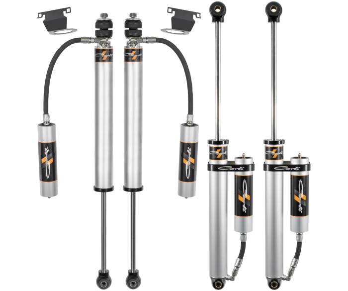 Carli Suspension - 2013-2025 Ram 3500 4x4 Diesel Carli-SPEC 2.0in RR 2.5in Lift Front & Rear Shock Pkg & Res Mounts