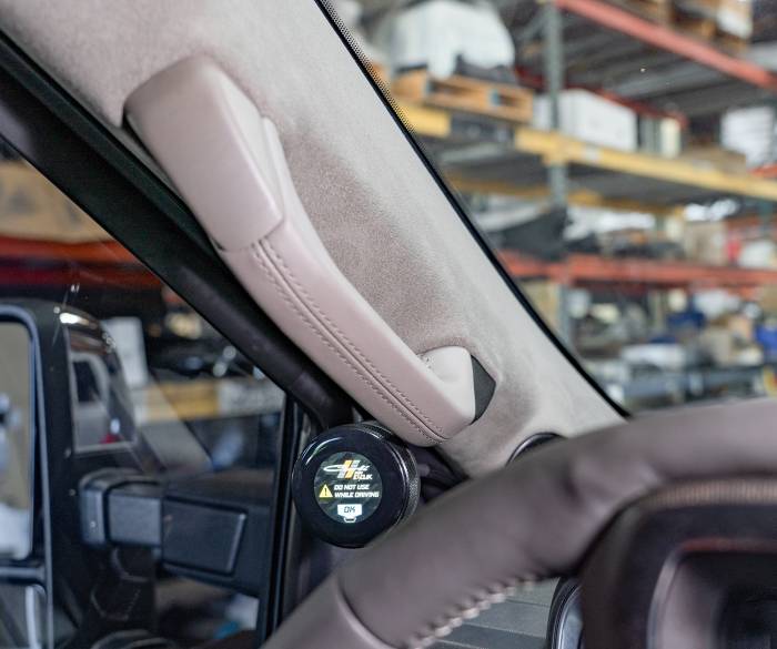 Carli Suspension - 2025 Ford Super Duty Platinum E-Venture Touch Screen Mount Suede A-pillar