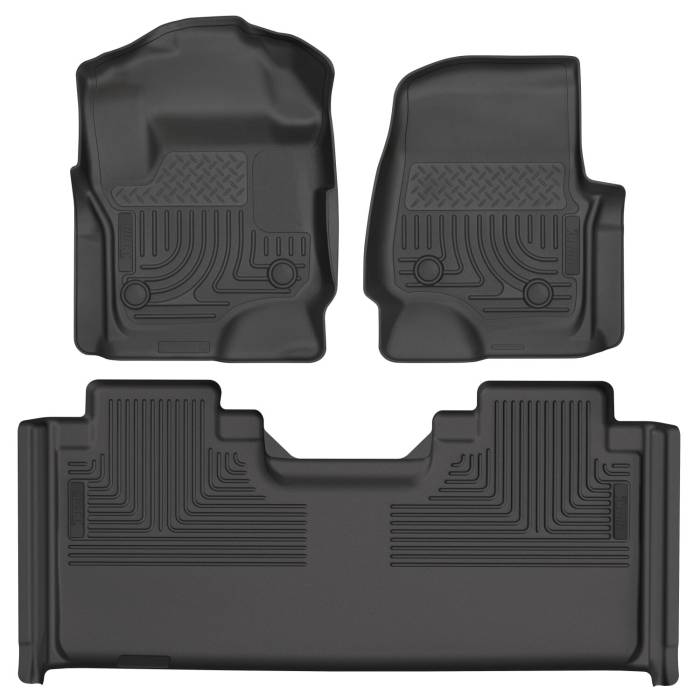 Husky Liners - Husky Liners Weatherbeater Front & 2nd Seat Floor Liners For 2017-2025 F-250/F-350/F-450 Super Duty 93651