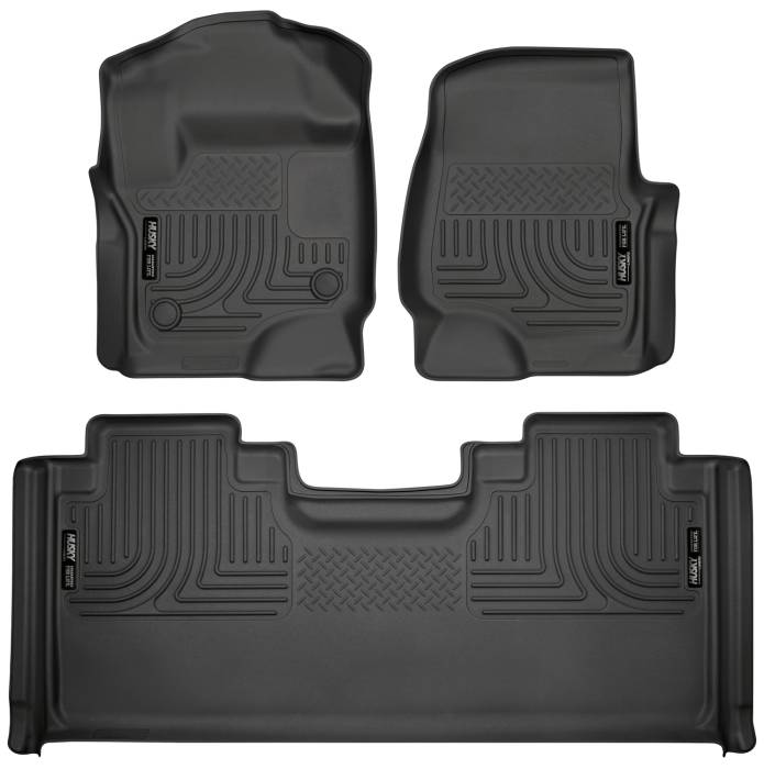 Husky Liners - Husky Liners Weatherbeater Front & 2nd Seat Floor Liners For 2017-2024 F-250/F-350 Super Duty 94071