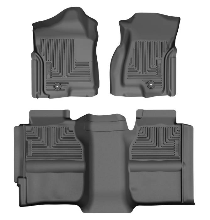 Husky Liners - Husky Liners Weatherbeater Front & 2nd Seat Floor Liners For 1999-2007 Silverado/Sierra 1500/2500 HD/3500 93901