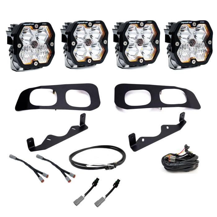 Baja Designs - Baja Designs Squadron 2.0 Pro Dual Fog Pocket Light Kit Ford 2023-26 F-250/350 Super Duty Upfitter