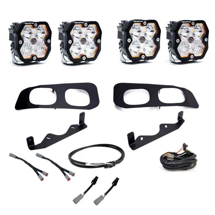 Baja Designs - Baja Designs Squadron 2.0 Sport Dual Fog Pocket Light Kit Ford 2023-26 F-250/350 Super Duty Upfitter