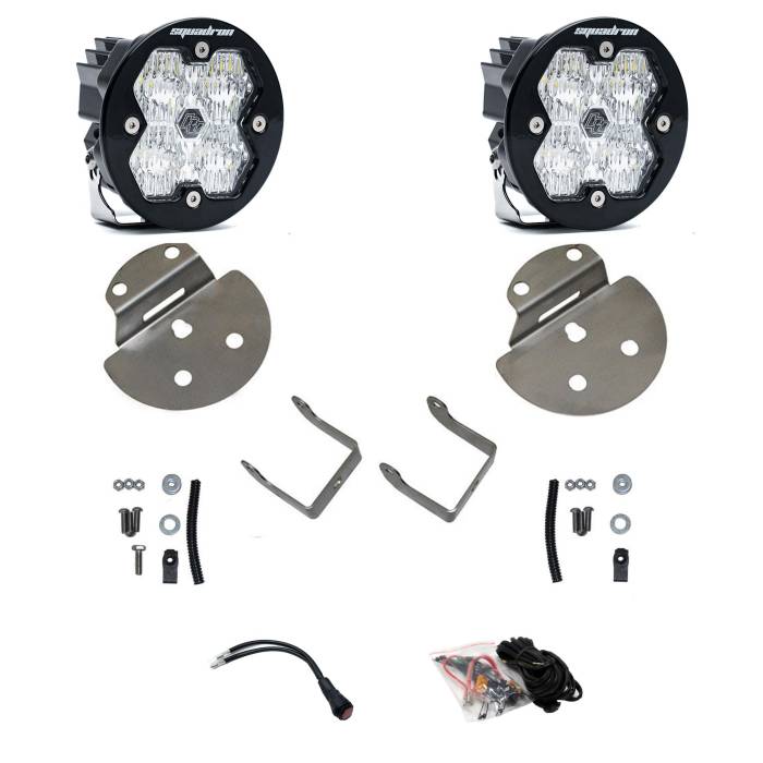 Baja Designs - Baja Designs Squadron-R 2.0 Sport Fog Pocket Light Kit 2015-19 Colorado/Canyon/Silverado/Sierra/2500HD/3500HD Baja Amber