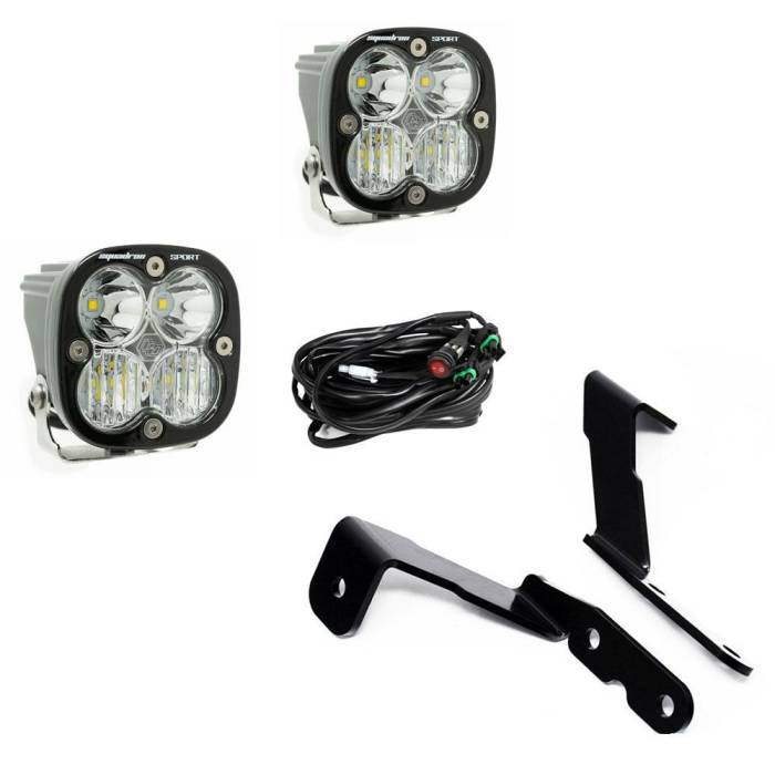 Baja Designs - Baja Designs GM Silverado/Sierra (07-13) A-Pillar Kit Squadron Sport Lights