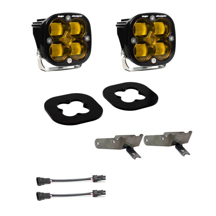 Baja Designs - Baja Designs Ford Super Duty (11-16) Fog Pocket Kit SAE Amber