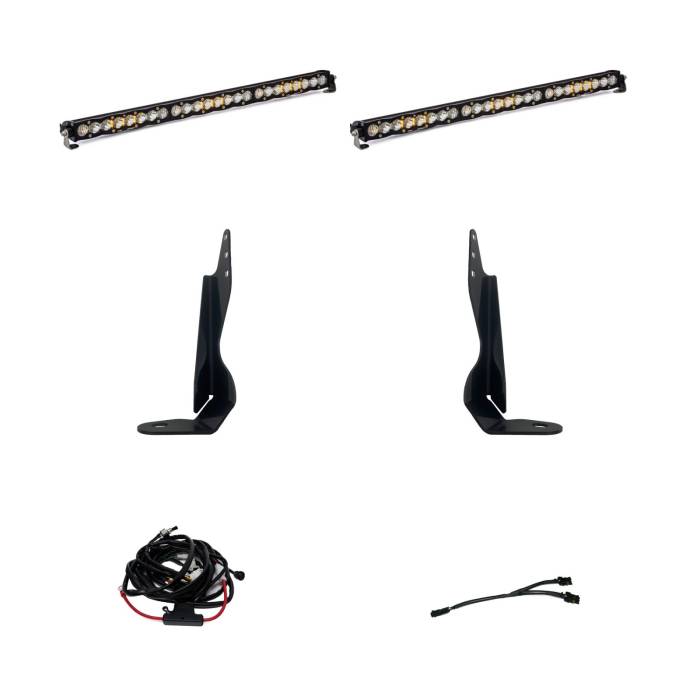 Baja Designs - Baja Designs GMC 2500/3500 2020-On Behind Grill Kit Dual S8