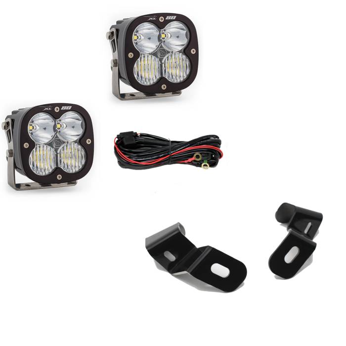 Baja Designs - Baja Designs Dodge Ram LED Light Pods For Ram 2500/3500 19-On A-Pillar Kits XL 80 Driving Combo