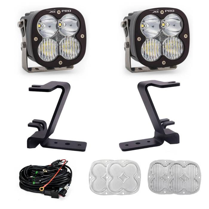 Baja Designs - Baja Designs XL Pro A-Pillar Kit 2023-On Ford F-250/350 Super Duty Driving/Combo Clear Toggle Wiring