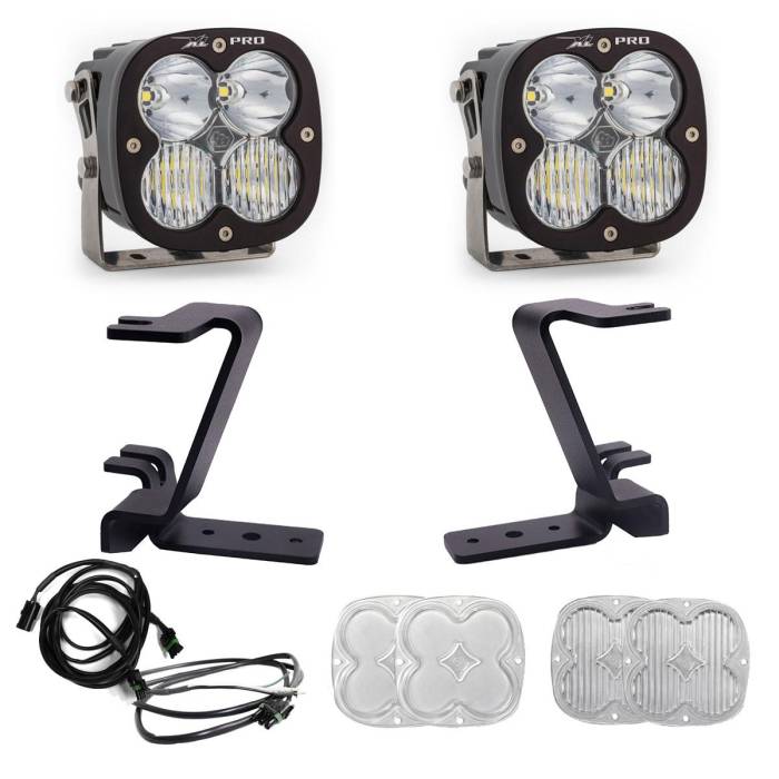 Baja Designs - Baja Designs XL Pro A-Pillar Kit 2023-On Ford F-250/350 Super Duty Driving/Combo Clear Upfitter Wiring