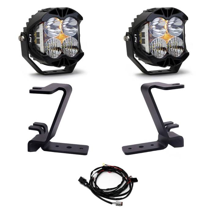Baja Designs - Baja Designs LP4 A-Pillar Kit 2023-On Ford F-250/350 Super Duty Driving/Combo Clear Toggle Wiring
