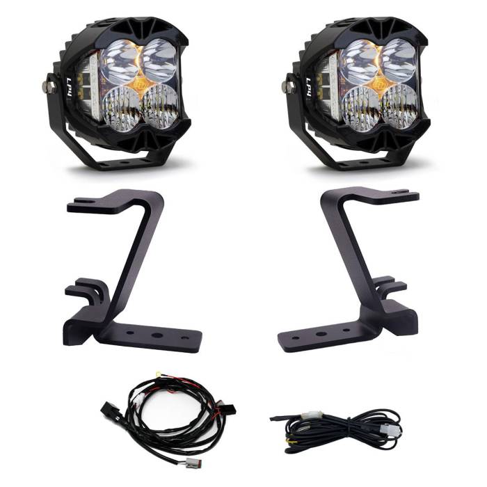 Baja Designs - Baja Designs LP4 A-Pillar Kit 2023-On Ford F-250/350 Super Duty Driving/Combo Clear Upfitter Wiring