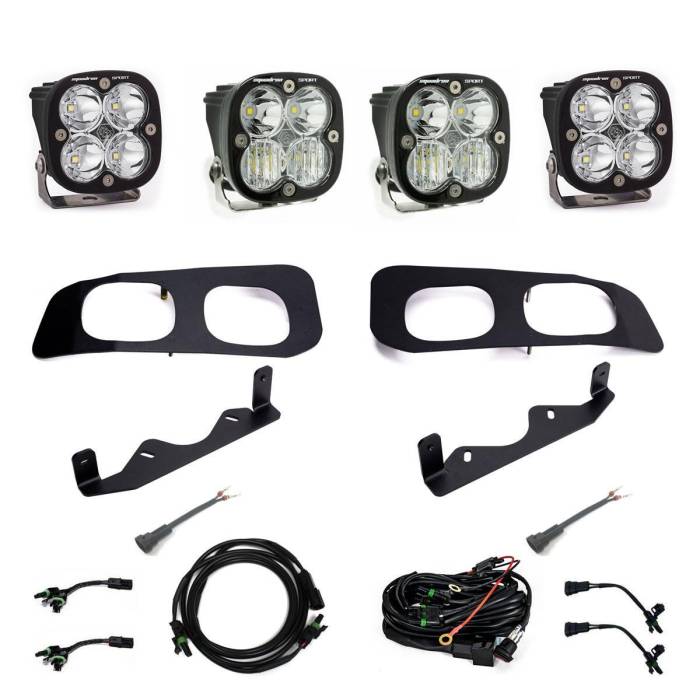 Baja Designs - Baja Designs Ford Super Duty 2023-On Dual Sportsmen Fog Pocket Kit
