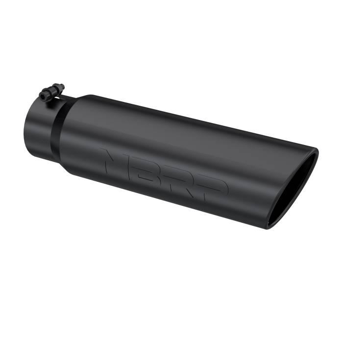 MBRP Exhaust - MBRP Armor BLK Tip 5 Inch OD Angled Rolled End, 4 Inch inlet, 18 Inch length T5124BLK