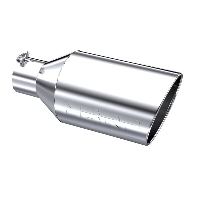MBRP Exhaust - MBRP Exhaust Tip 8 Inch O.D. Rolled End 4 Inch Inlet 18 Inch Length T304 Stainless Steel T5128