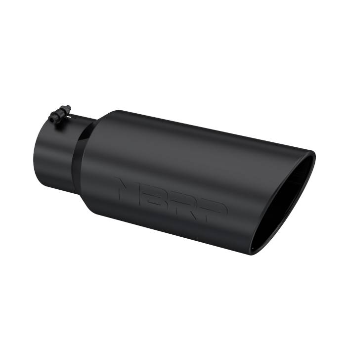 MBRP Exhaust - MBRP Exhaust Tip 7 Inch O.D. Rolled End 5 Inch Inlet 18 Inch Length Black Finish T5127BLK