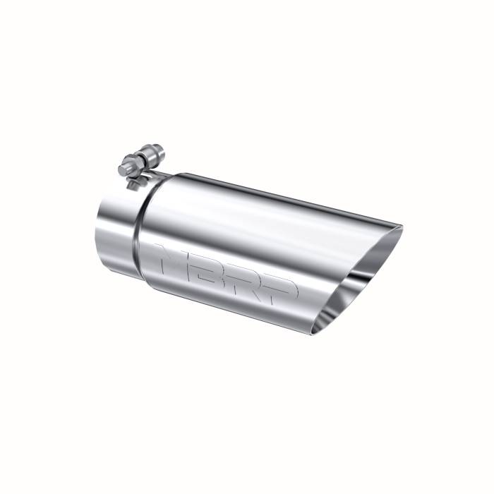 MBRP Exhaust - MBRP Exhaust Tip 4 Inch O.D. Dual Wall Angled 3 1/2 Inch Inlet 10 Inch Length T304 Stainless Steel T5110