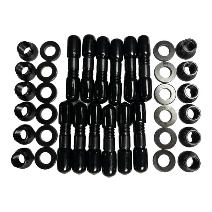 Gator Fasteners - Gator Fasteners Heavy Duty Exhaust Manifold Stud Kit, Dodge/Ram (1994-20) 5.9L & 6.7L Cummins Diesel, Black Oxide