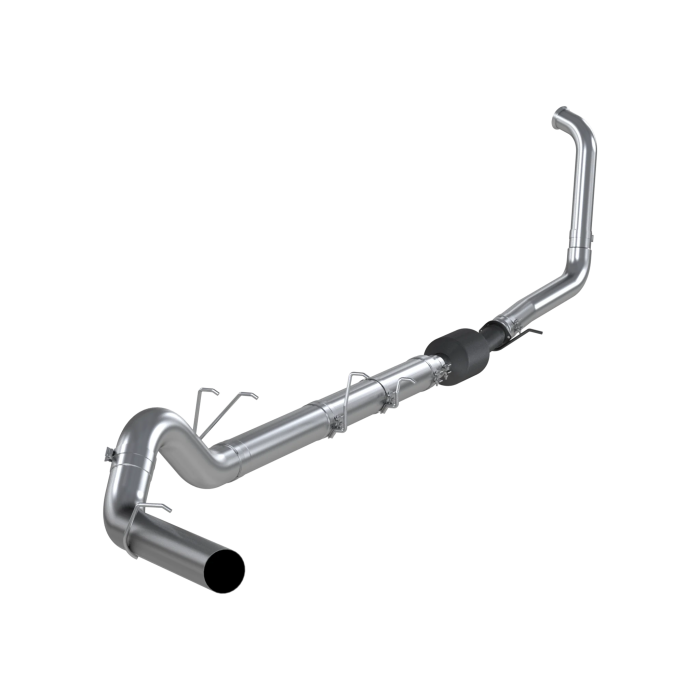 MBRP Exhaust - MBRP 5 Inch Turbo-Back Single Side Exit No-Muffler Exhaust Aluminized for 2003-2007 Ford F-250/F-350 Super Duty 6.0L Powerstroke MBRP S62240PLM