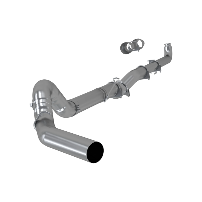 MBRP Exhaust - MBRP 5 Inch Cat-Back Single Side Exit No-Muffler Exhaust T409 Stainless for 2001-2007 Silverado/Sierra 2500HD/3500 6.6L Duramax MBRP S60200SLM