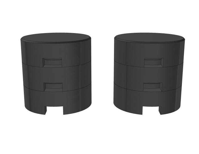 LOGiQ - LOGiQ Rear Bumpstop Spacer Kit for 1"-3" Lift, 2020-2026 Silverado/Sierra 1500 3.0L Duramax 88-31190-3