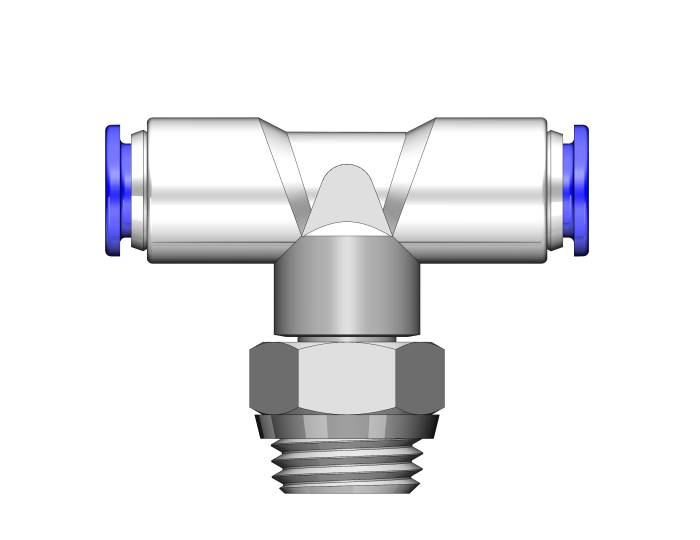 LOGiQ - LOGiQ 1/4" PTC x 1/4" PTC x 1/4" NPT Tee Fitting 88-90004