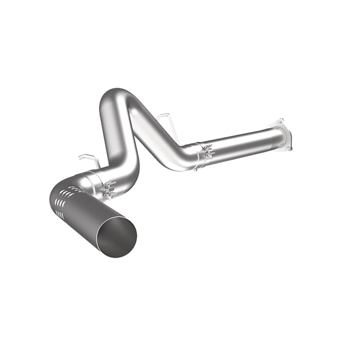 MBRP Exhaust - MBRP 4 Inch Filter Back-No Muffler Single Side For 2007-2010 Silverado/Sierra 2500/3500 Duramax All LMM T409 Stainless Steel S6026SLM