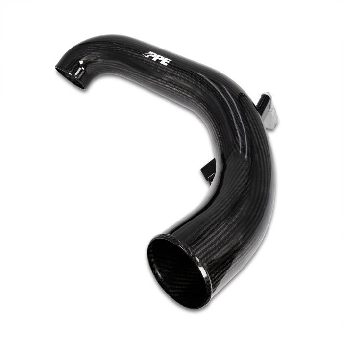 Pacific Performance Engineering - PPE Zilla Carbon Fiber Intake Tube Twill Weave for 2020-2026 GM 1500 3.0L Duramax 115020360