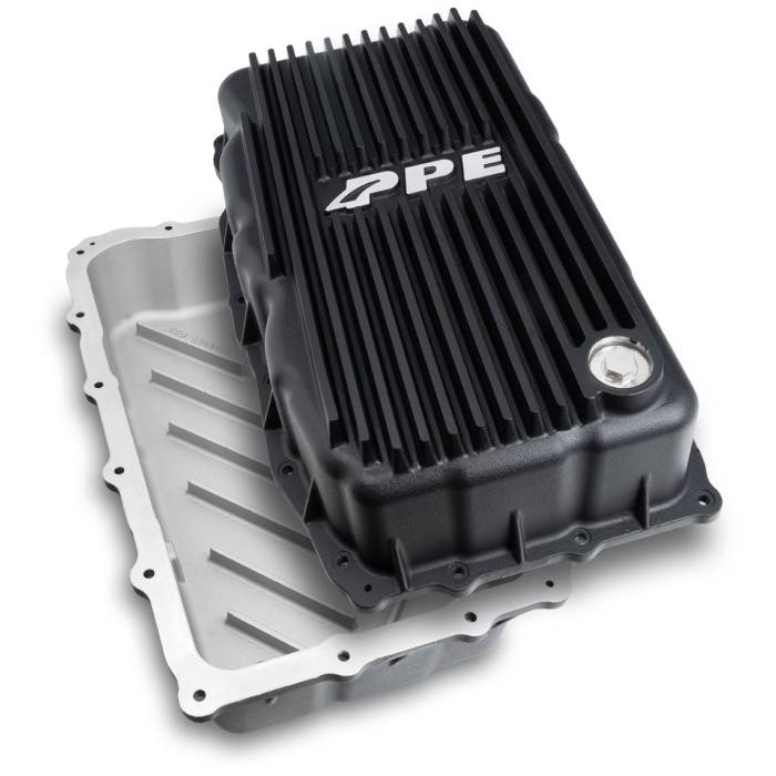 Pacific Performance Engineering - PPE Heavy-Duty Deep Transmission Pan, Black, for 2020-2023 GM 1500 3.0L Duramax 10L80 128051120